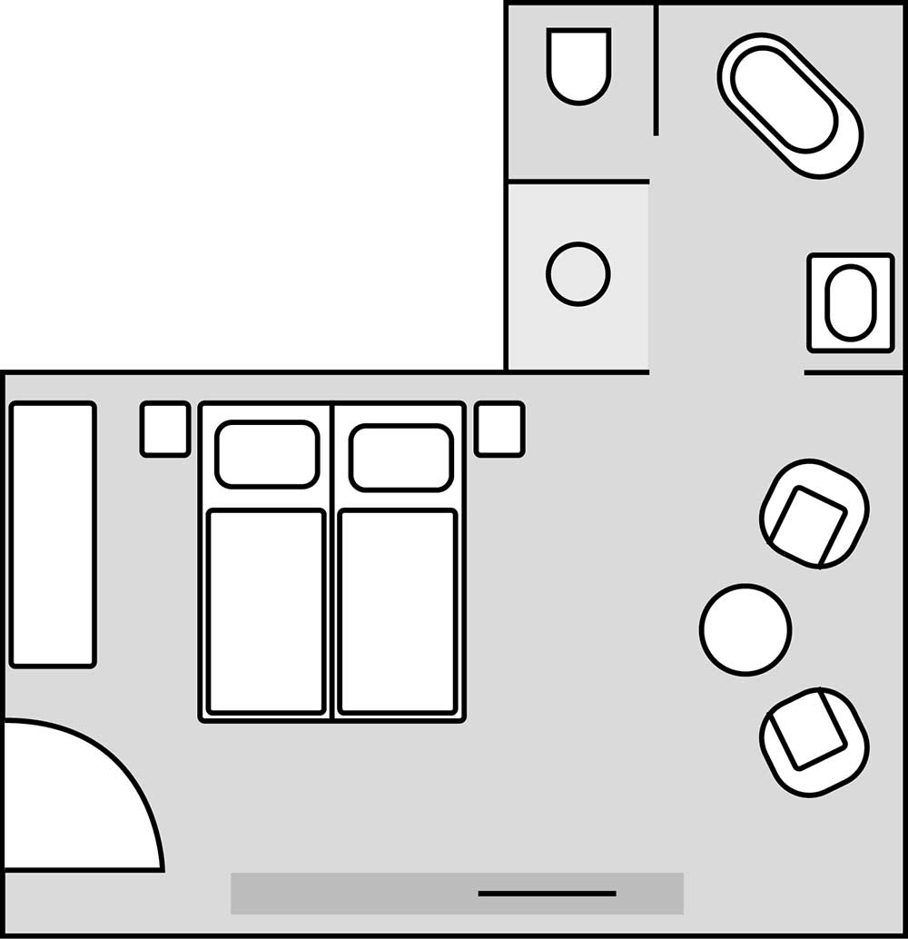 Room layout Ketschauer Hof Deluxe