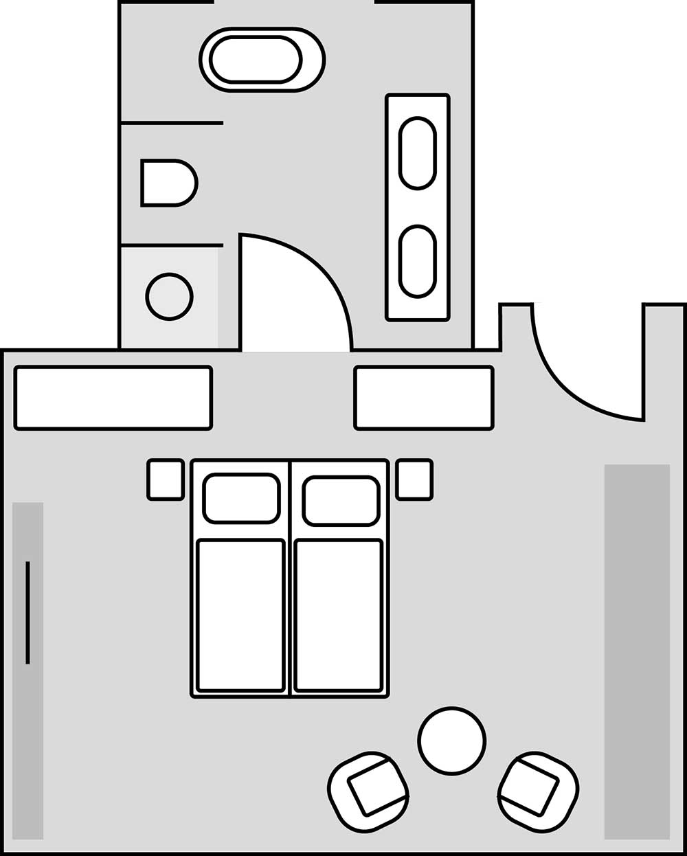 Room layout Ketschauer Hof Heumarkt Deluxe