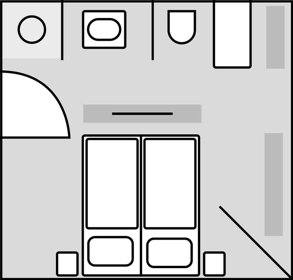 Room layout Ketschauer Hof Heumarkt Standard