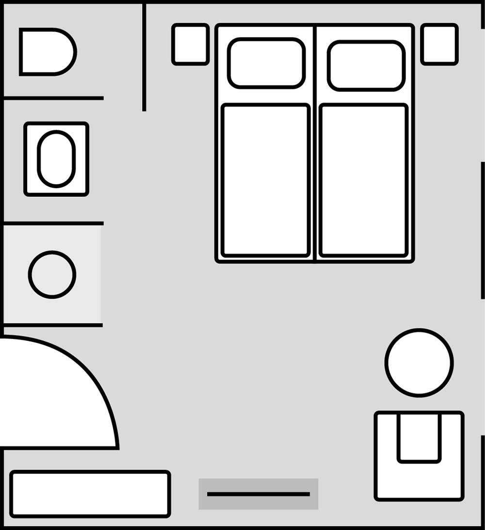 Grundriss Ketschauer Hof Standardzimmer