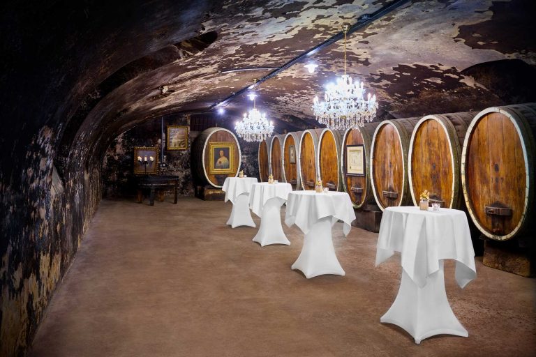 Historischer Fasskeller "Cave 1822" im Anwesen Ketschauer Hof