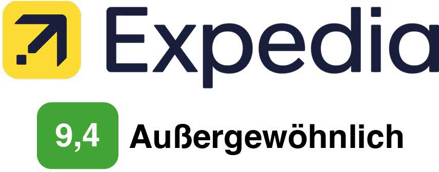 Auszeichnung Expedia zeigt 9,4 Punkte = Außergewöhnlich für das Hotel Ketschauer Hof