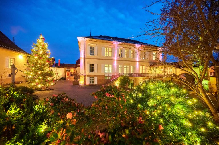 Weihnachtstimmung im Genussresort Ketschauer Hof in Deidesheim, Pfalz