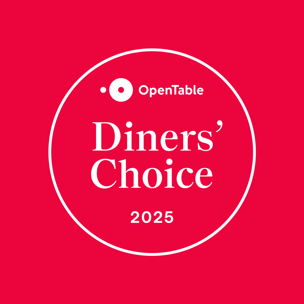 AuszeichnungDiners' Choice von Open Table für unsere vier Restaurants: L. A. Jordan, 1718, Sushi B. und Riva