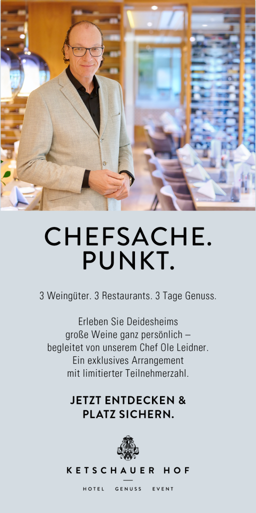 Pop Up, das auf der Landingpage aufliegt und das Arrangement "Chefsache" anteasert. Es verlinkt direkt zu Detailinfos des Arrangements.